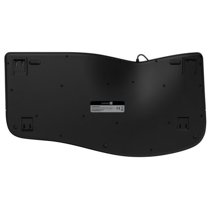 CONNECT IT CKB-2800-CS - Ergonoomiline juhtmevaba klaviatuur CZ/SK lokalisatsiooniga must