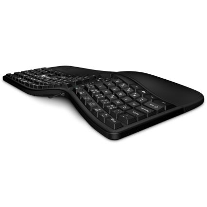 CONNECT IT CKB-2800-CS - Ergonoomiline juhtmevaba klaviatuur CZ/SK lokalisatsiooniga must
