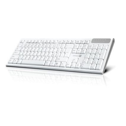 CONNECT IT CKB-3010-CS - Multimeedia juhtmevaba klaviatuur CZ/SK lokalisatsiooniga 2xAAA valge