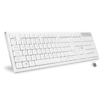 CONNECT IT CKB-3010-CS - Multimeedia juhtmevaba klaviatuur CZ/SK lokalisatsiooniga 2xAAA valge