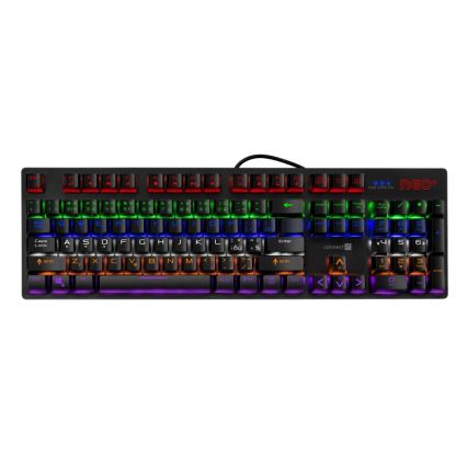 CONNECT IT CKB-3591-CS - LED RGB Juhtmega mänguri klaviatuur CZ/SK lokalisatsiooniga must + punane raam