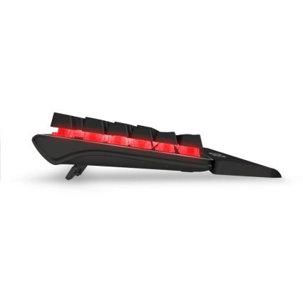 CONNECT IT CKB-7050-CS - LED RGB Juhtmega mänguri klaviatuur CZ/SK lokalisatsiooniga must