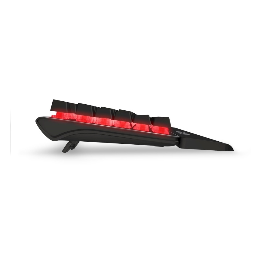 CONNECT IT CKB-7050-CS - LED RGB Juhtmega mänguri klaviatuur CZ/SK lokalisatsiooniga must