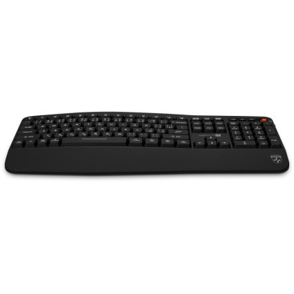 CONNECT IT CKM-6010-CS - Ergonoomiline juhtmevaba klaviatuur ja hiir 800/1200/1600/2400 DPI CZ/SK lokalisatsiooniga 1xAA + 2xAAA must