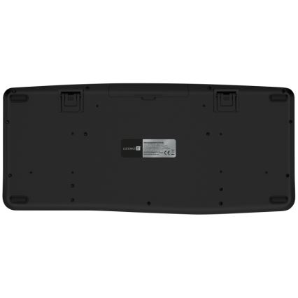 CONNECT IT CKM-6010-CS - Ergonoomiline juhtmevaba klaviatuur ja hiir 800/1200/1600/2400 DPI CZ/SK lokalisatsiooniga 1xAA + 2xAAA must