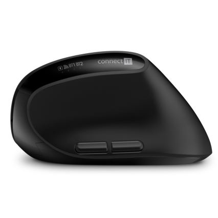 CONNECT IT CKM-6010-CS - Ergonoomiline juhtmevaba klaviatuur ja hiir 800/1200/1600/2400 DPI CZ/SK lokalisatsiooniga 1xAA + 2xAAA must