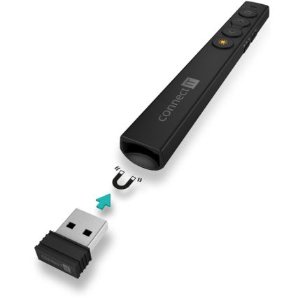 CONNECT IT CLP-2050-BK - Juhtmevaba pult laseriga 1xAAA