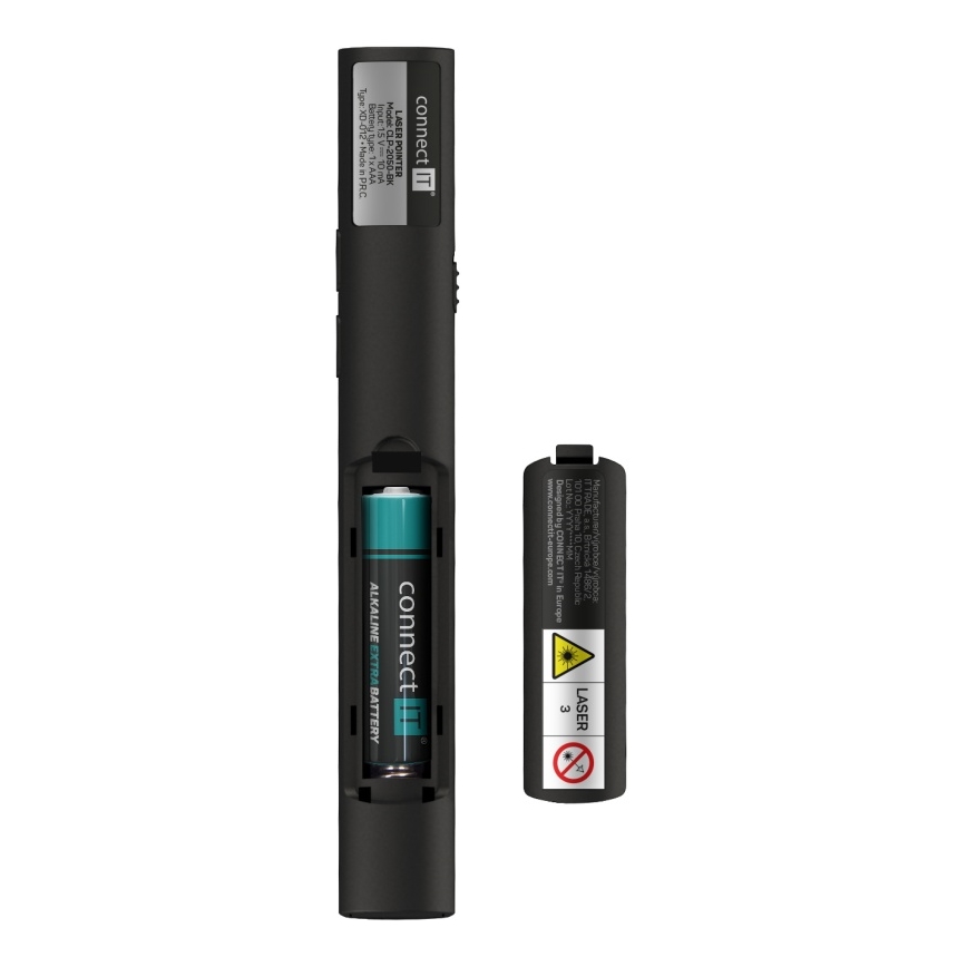 CONNECT IT CLP-2050-BK - Juhtmevaba pult laseriga 1xAAA