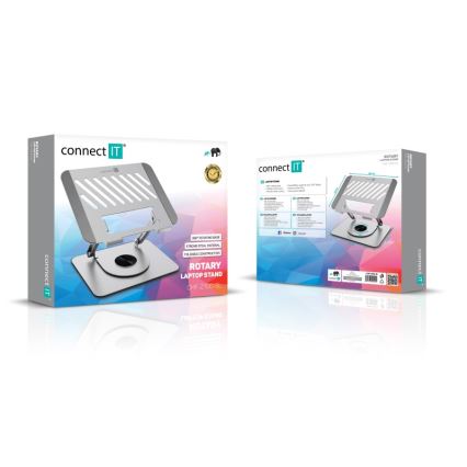 CONNECT IT CMF-2100-SL - Pöörlev sülearvuti alus hõbedane