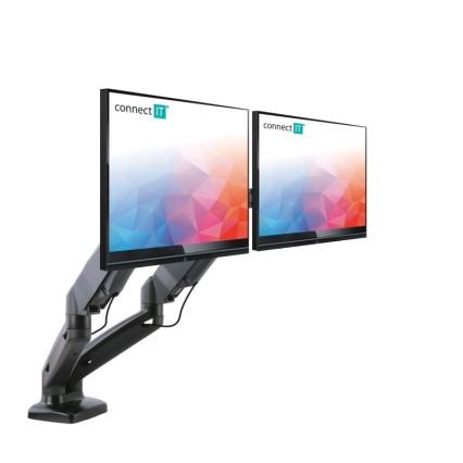 CONNECT IT CMF-3207-BK - Universaalne hoidik 2 monitorile 13-27” must
