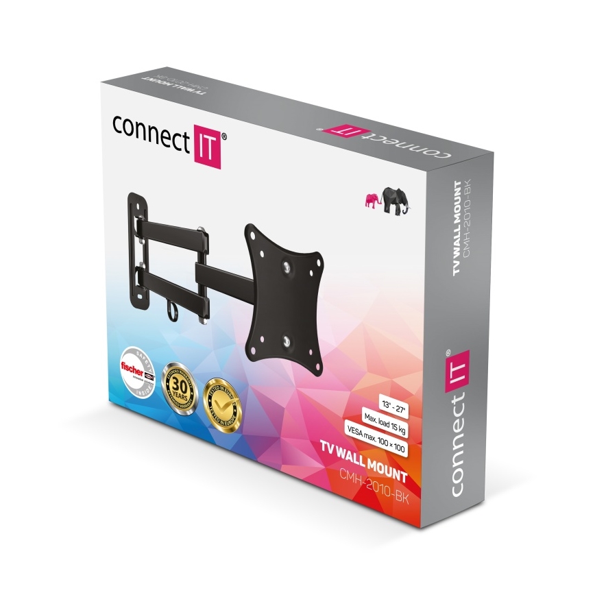 CONNECT IT CMH-2010-BK - Seinakinnitus telerile 13-27” must
