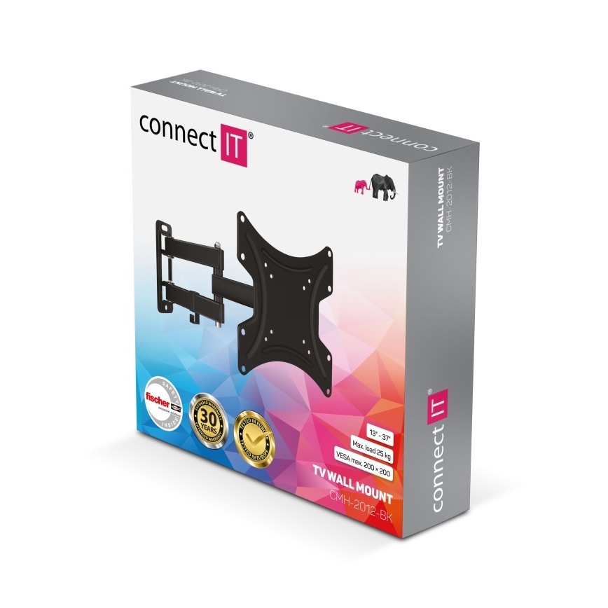 CONNECT IT CMH-2012-BK - Seinakinnitus telerile 13-37” must
