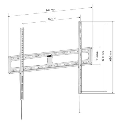CONNECT IT CMH-6090-BK - Seinakinnitus telerile 40-100” must
