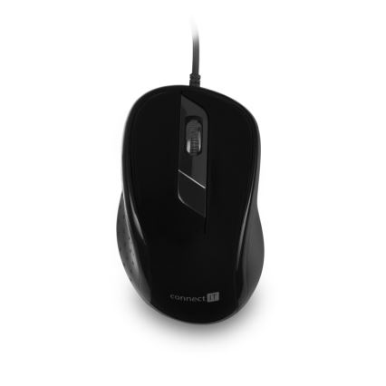 CONNECT IT CMO-1200-BK - Juhtmega hiir 1000 DPI must