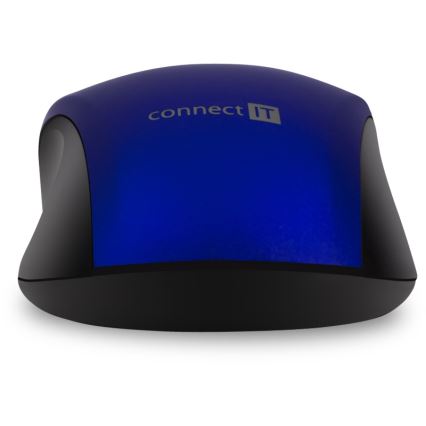 CONNECT IT CMO-2230-BL - Juhtmevaba hääletu hiir MUTE 1200 DPI 1xAA must/sinine