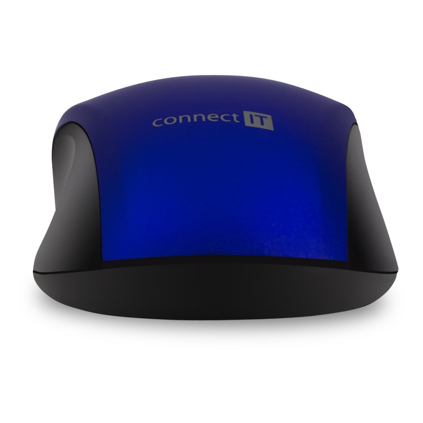 CONNECT IT CMO-2230-BL - Juhtmevaba hääletu hiir MUTE 1200 DPI 1xAA must/sinine
