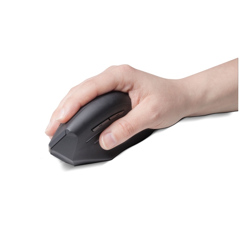 CONNECT IT CMO-2510-BK - Ergonoomiline juhtmevaba hiir Verti Wireless 800/1200/1600 DPI 2xAAA must
