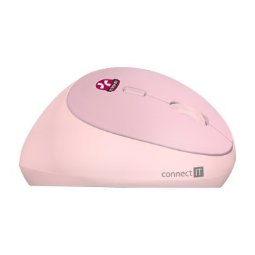 CONNECT IT CMO-2600-PK - Ergonoomiline juhtmevaba hiir 800/1200/1600 DPI 1xAA roosa