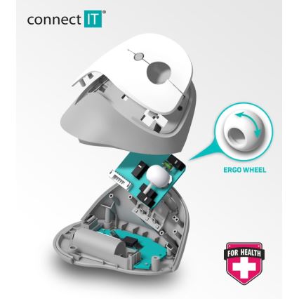 CONNECT IT CMO-2700-BK - Ergonoomiline juhtmevaba hiir 800/1200/1600 DPI 1xAA must