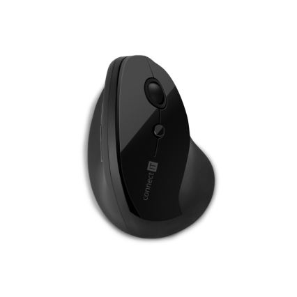 CONNECT IT CMO-2700-BK - Ergonoomiline juhtmevaba hiir 800/1200/1600 DPI 1xAA must