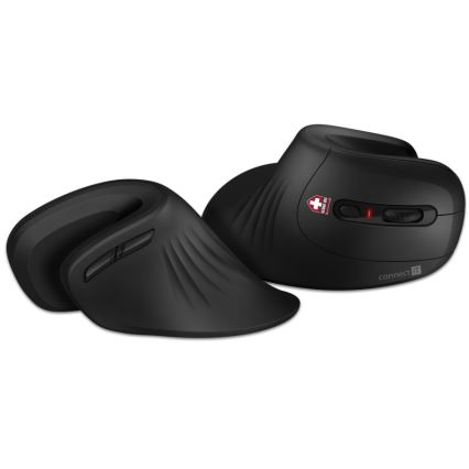 CONNECT IT CMO-2900-BK - Ergonoomiline juhtmevaba hiir 800/1200/1600 DPI 1xAA must