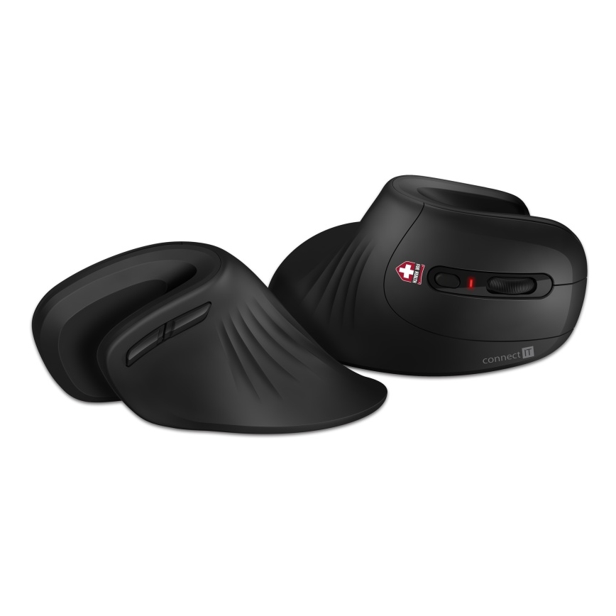 CONNECT IT CMO-2900-BK - Ergonoomiline juhtmevaba hiir 800/1200/1600 DPI 1xAA must