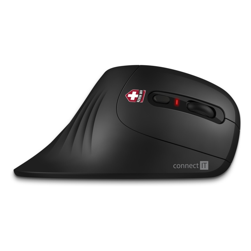 CONNECT IT CMO-2900-BK - Ergonoomiline juhtmevaba hiir 800/1200/1600 DPI 1xAA must