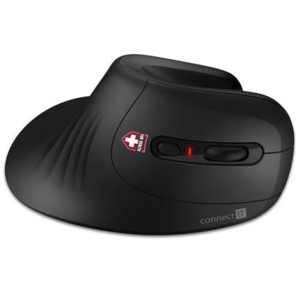 CONNECT IT CMO-2900-BK - Ergonoomiline juhtmevaba hiir 800/1200/1600 DPI 1xAA must