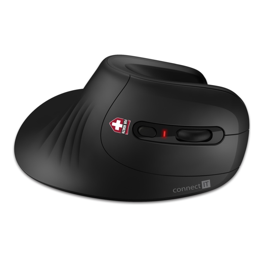 CONNECT IT CMO-2900-BK - Ergonoomiline juhtmevaba hiir 800/1200/1600 DPI 1xAA must