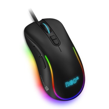 CONNECT IT CMO-3589-BK - LED RGB Juhtmega mänguri hiir 200-7200 DPI must