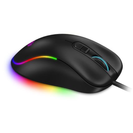CONNECT IT CMO-3589-BK - LED RGB Juhtmega mänguri hiir 200-7200 DPI must