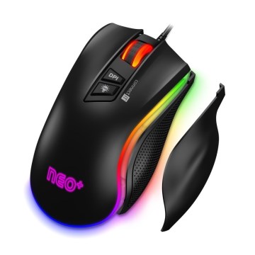 CONNECT IT CMO-3591-BK - LED RGB Juhtmega mängurihiir 500-7200 DPI must