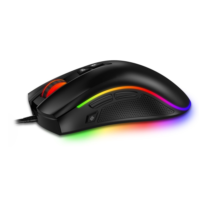 CONNECT IT CMO-3591-BK - LED RGB Juhtmega mängurihiir 500-7200 DPI must