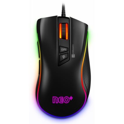 CONNECT IT CMO-3591-BK - LED RGB Juhtmega mängurihiir 500-7200 DPI must