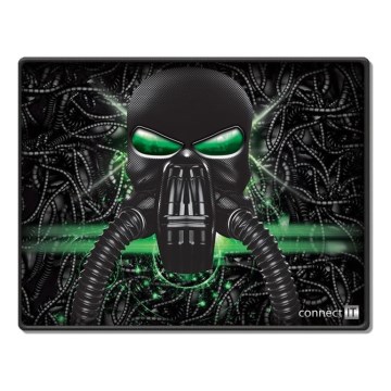 CONNECT IT CMP-1100-SM - Hiirematt 32x24,5 cm must/roheline