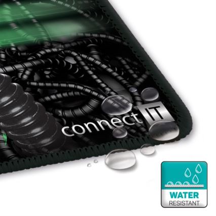CONNECT IT CMP-1110-LG - Matt klaviatuuri jaoks ja hiir 88,6x24,5 cm must/roheline