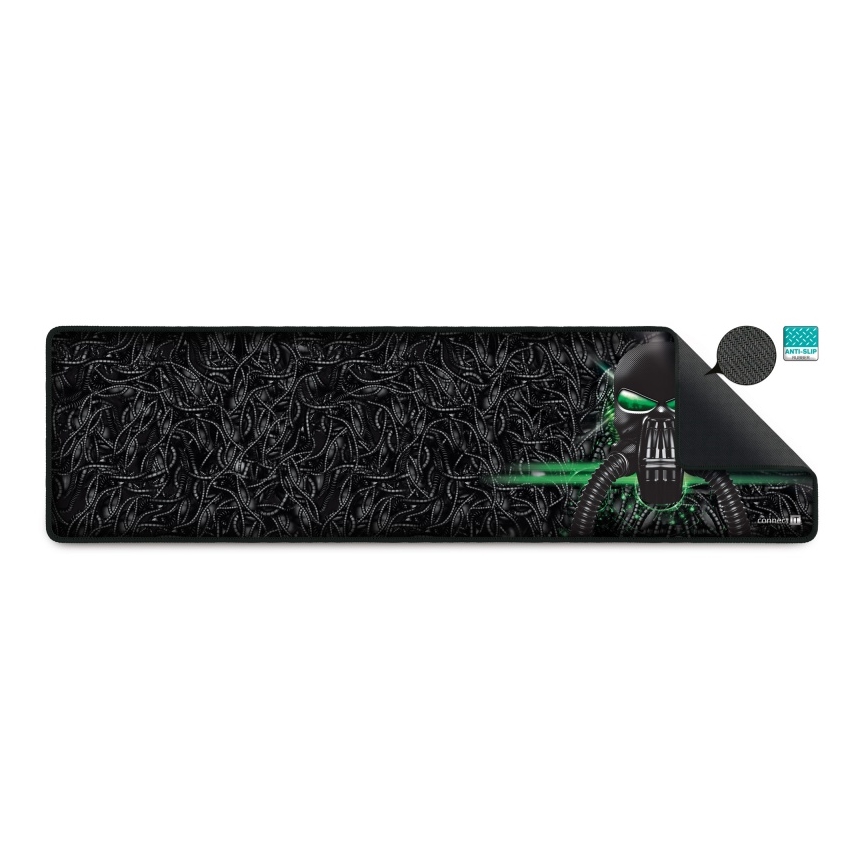 CONNECT IT CMP-1110-LG - Matt klaviatuuri jaoks ja hiir 88,6x24,5 cm must/roheline