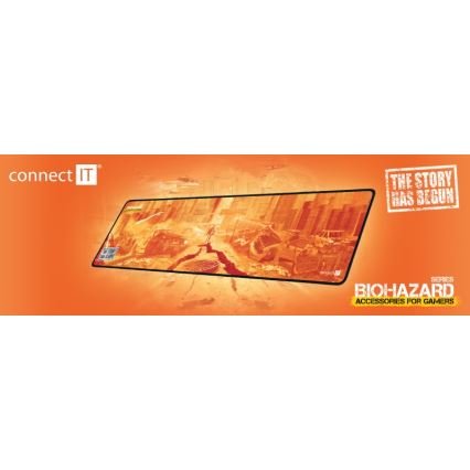 CONNECT IT CMP-1140-LG - Matt klaviatuuri jaoks ja hiir 88,6x24,5 cm oranž