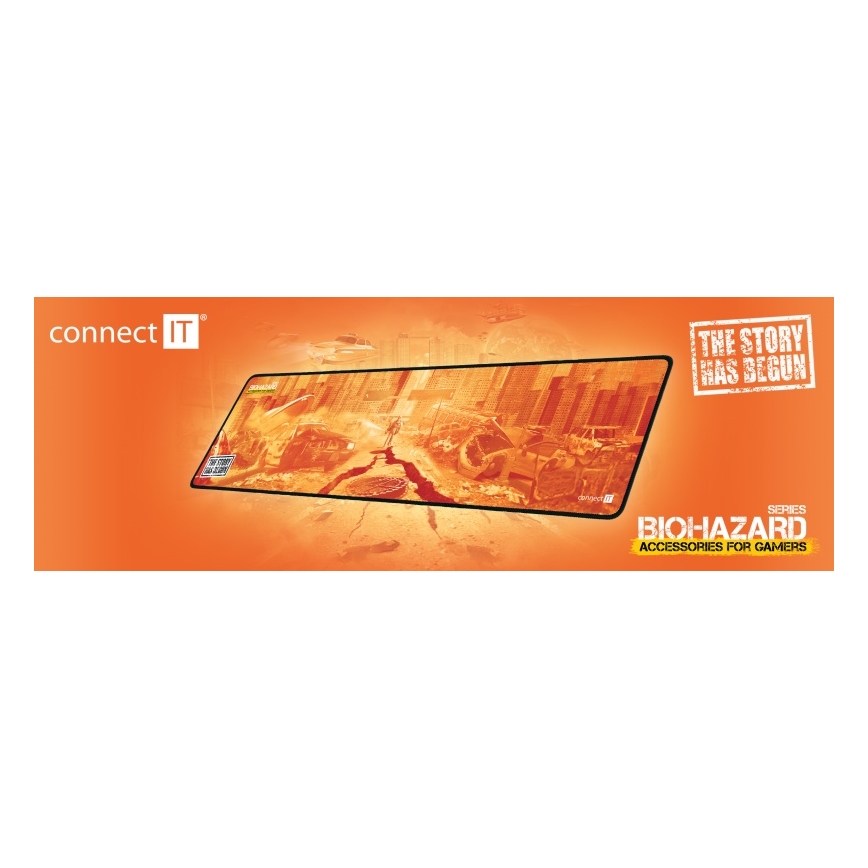 CONNECT IT CMP-1140-LG - Matt klaviatuuri jaoks ja hiir 88,6x24,5 cm oranž