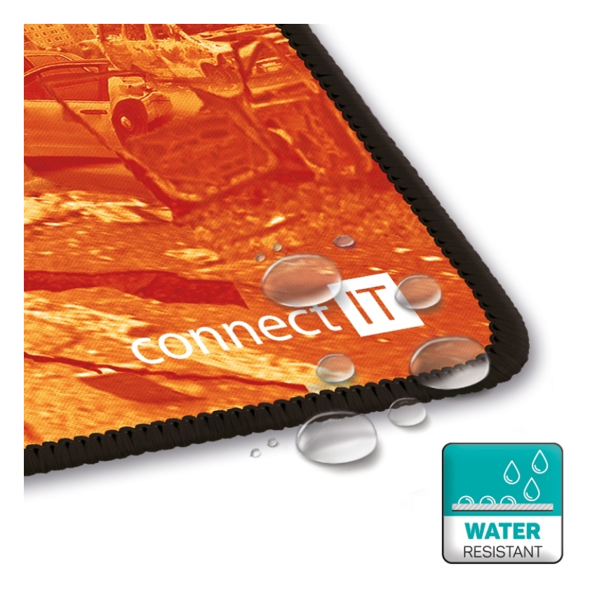 CONNECT IT CMP-1140-LG - Matt klaviatuuri jaoks ja hiir 88,6x24,5 cm oranž