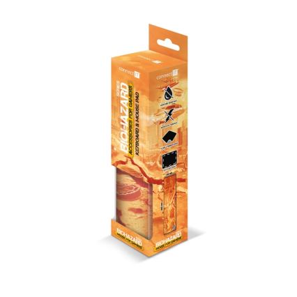 CONNECT IT CMP-1140-LG - Matt klaviatuuri jaoks ja hiir 88,6x24,5 cm oranž