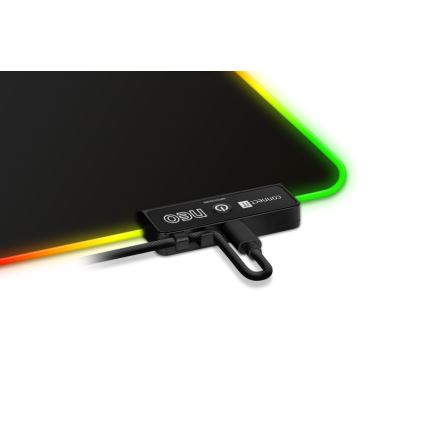 CONNECT IT CMP-3100-LG - LED RGB Mänguri klaviatuur ja hiirematt 80x30 cm must
