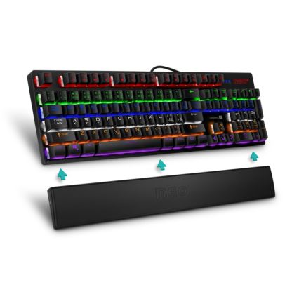 CONNECT IT CMP-3590-LG - Ergonoomiline klaviatuuri matt must