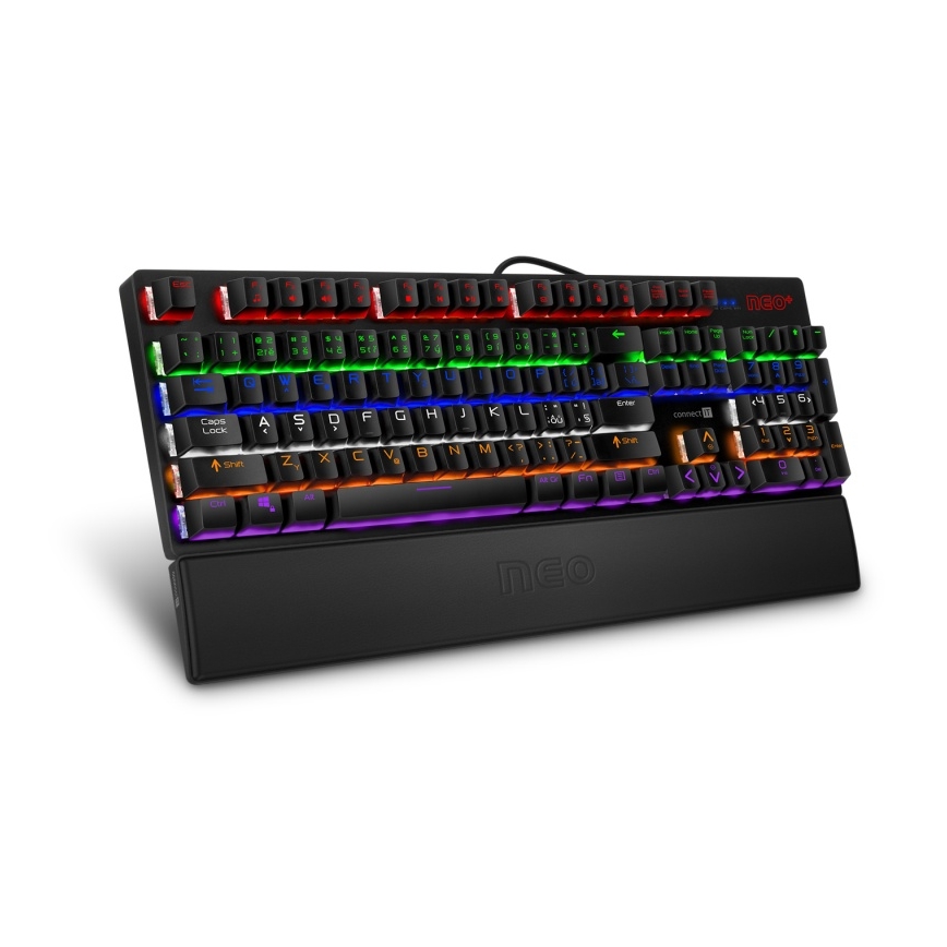 CONNECT IT CMP-3590-LG - Ergonoomiline klaviatuuri matt must