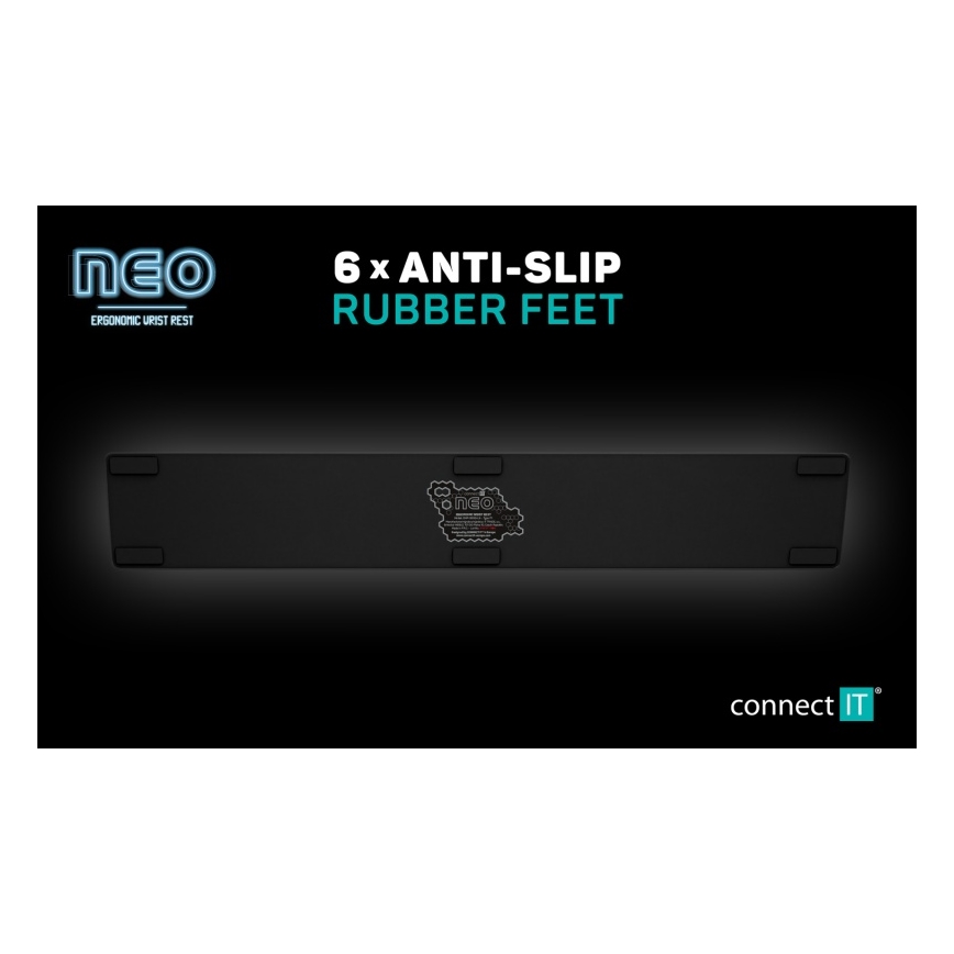 CONNECT IT CMP-3590-LG - Ergonoomiline klaviatuuri matt must