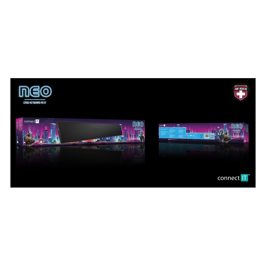 CONNECT IT CMP-3590-LG - Ergonoomiline klaviatuuri matt must