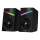 CONNECT IT CSP-1100-BK - KOMPLEKT 2x LED RGB Mängurlus kõlar 6W/5V must
