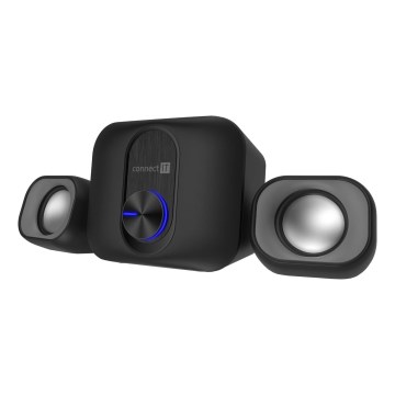 CONNECT IT CSP-2100-BK - LED Kõlarite komplekt koos bassikõlariga 11W/5V must