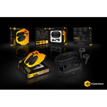 CONNECT IT HEP-5300-BK - Juhtmevaba earphones mikrofoniga 300 mAh must