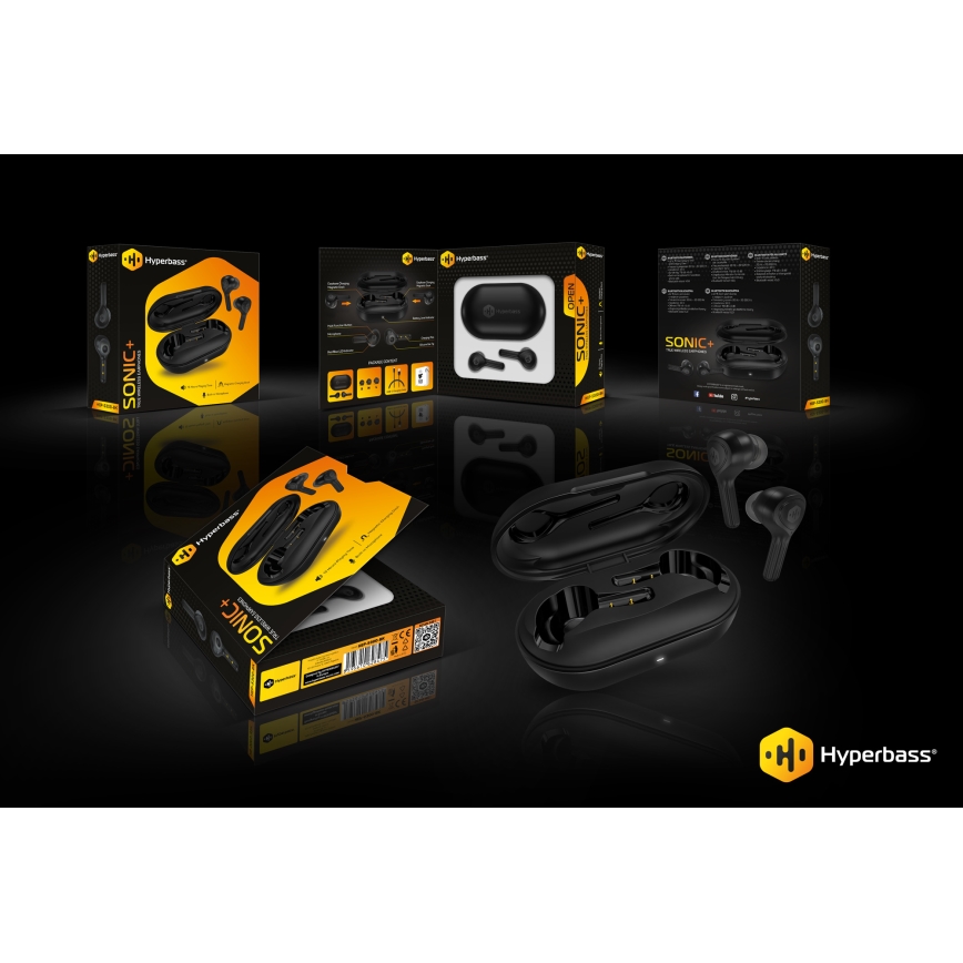 CONNECT IT HEP-5300-BK - Juhtmevaba earphones mikrofoniga 300 mAh must